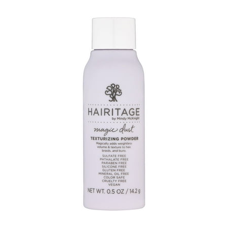 Hairitage Magic Dust Volumizing Texture Powder Styling Hair Product for Men & Women, Fluffy Hair, 0.5oz