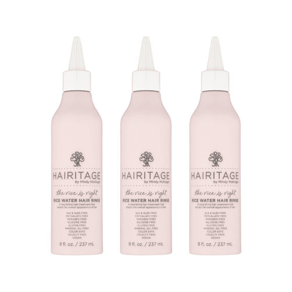 Hairitage The Rice Is Right Rice Water Hair Rinse, 8 fl oz (Pack of 3