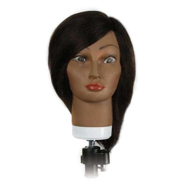 Hairkins Mannequin Head 100% Human Hair - Choose Your Style