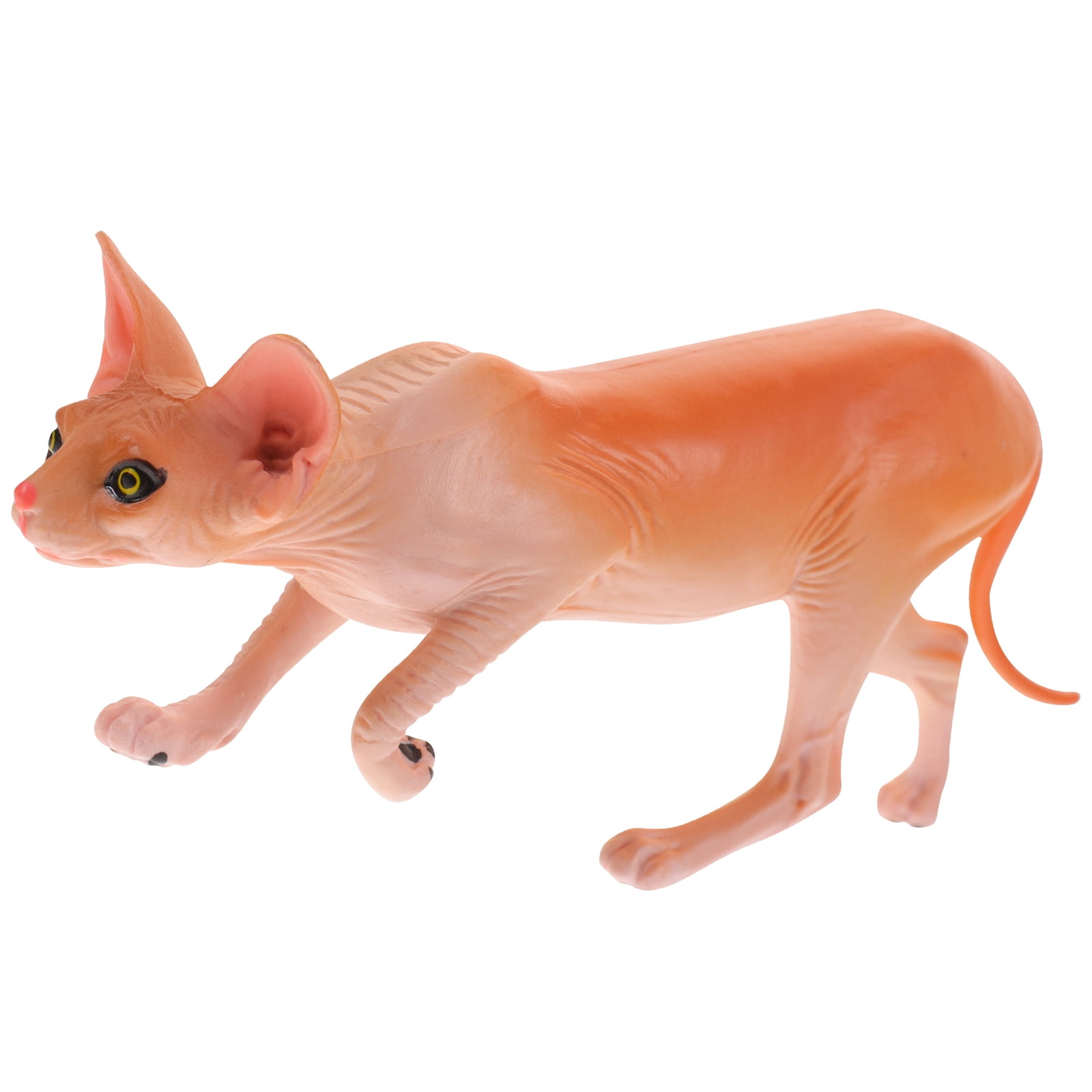 Hairless Cat Model Home Decor Kids Cat Figurine Artificial Cat Figure ...