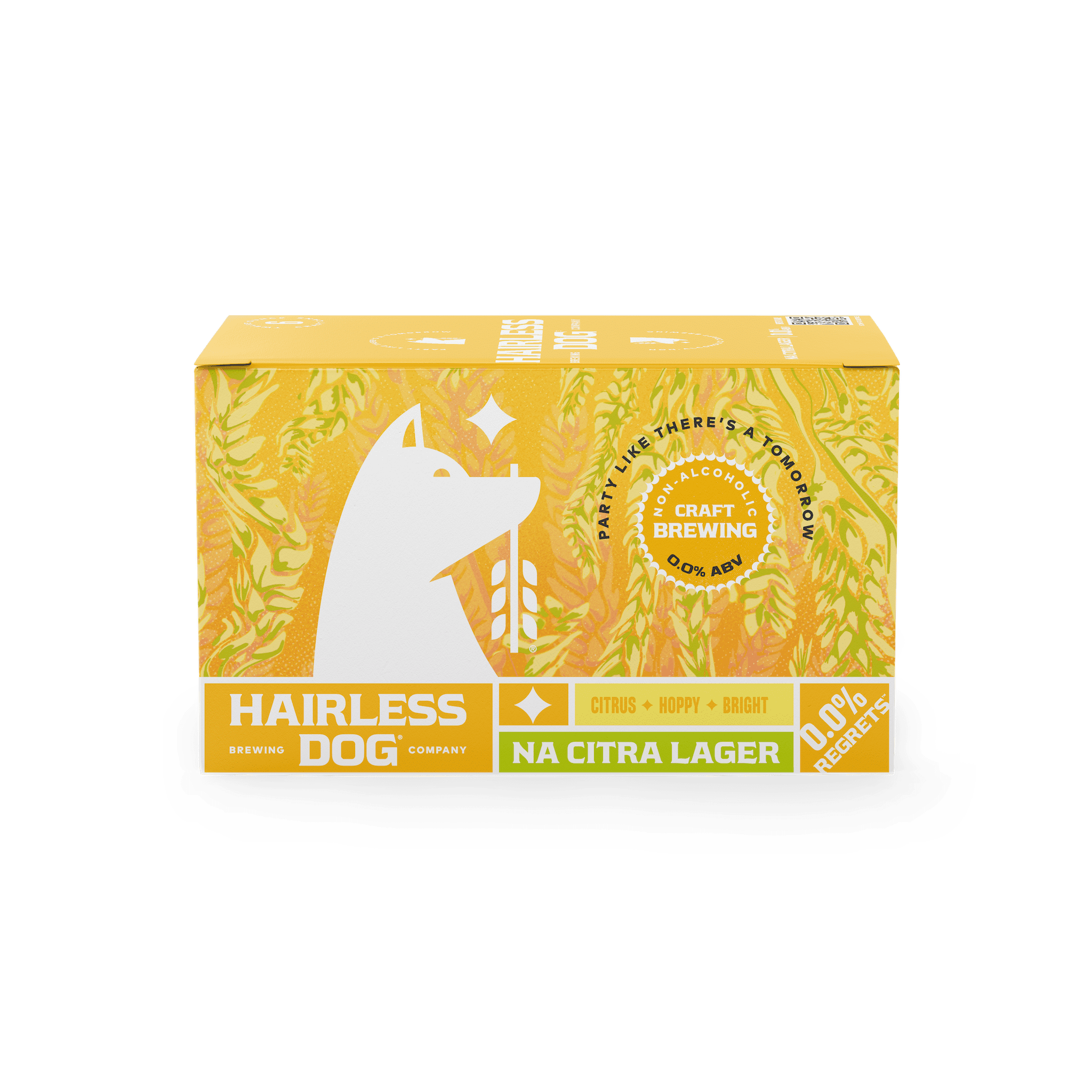 Hairless Dog Brewing NonAlcoholic Citra Lager 6 Pack