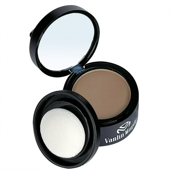 Hairline Powder - Root Cover Up, Natural Color Blending, Hair Shadow Powder Compact, Covers Thin Areas, Gray Coverage, Hair Fibers, Travel-Friendly Tool, Christmas, Thanksgiving, For Women Men, 1.7