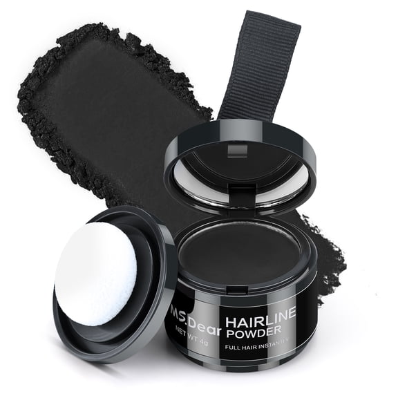 Hairline Powder Sticks,Instant Gray Coverage & Root Touch Up Powder for Women Men, Sweatproof Hairline Shadow Powder Black