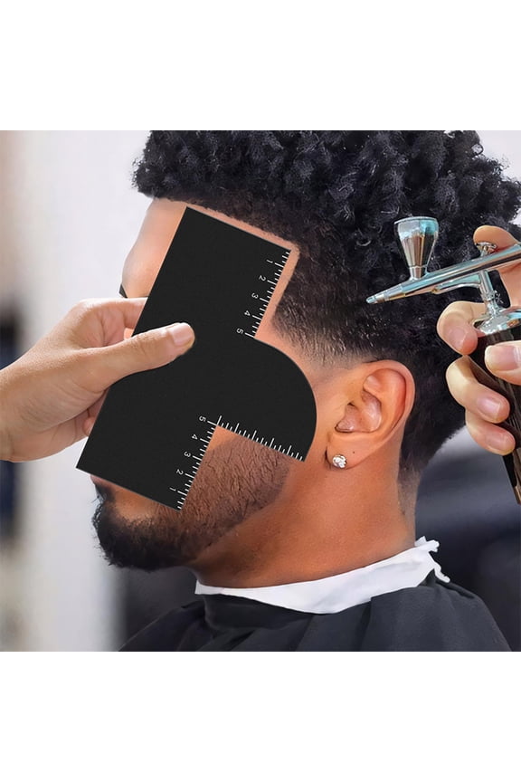 Hairline Trimming Guide Tool Reusable Barber Template for Sideburn Neckline Shaping Home Hair Cutting Edging