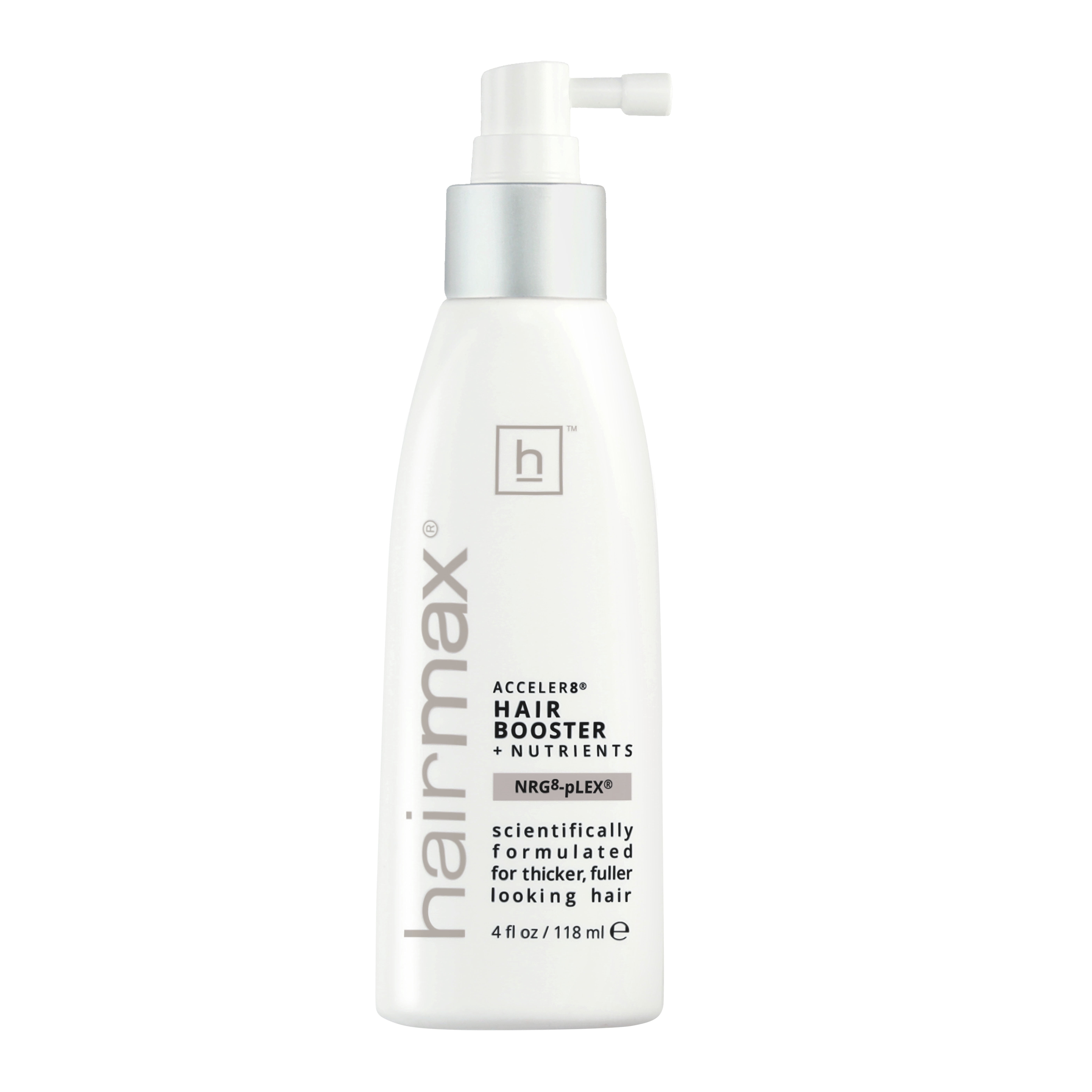 Topical Hair Regrowth Treatment, HairMax Acceler8 Hair Booster Nutrients for Thinning Hair, Reduces Hair Loss & Supports Hair Growth, 4 fl oz