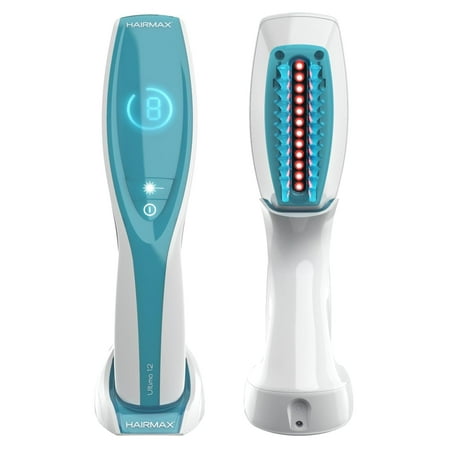 Hairmax Ultima 12 LaserComb- (FDA Cleared) Laser Hair Regrowth Treatment Device for Men & Women - Reverses Thinning Hair Loss - Red Light Therapy to Stimulate Hair Growth - Cordless Design