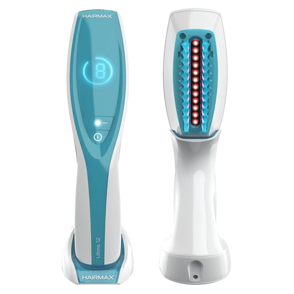 Hairmax Ultima 12 Lasercomb, FDA Cleared Laser Light Device for Thinning Hair Regrowth, Red Light Therapy, Cordless, Men & Women