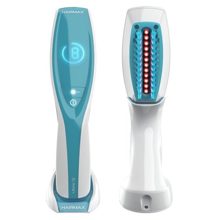 Hair Growth Laser Comb, Hairmax Ultima 12 FDA-Cleared Regrowth Device, Red Light Therapy, Cordless, For Men & Women