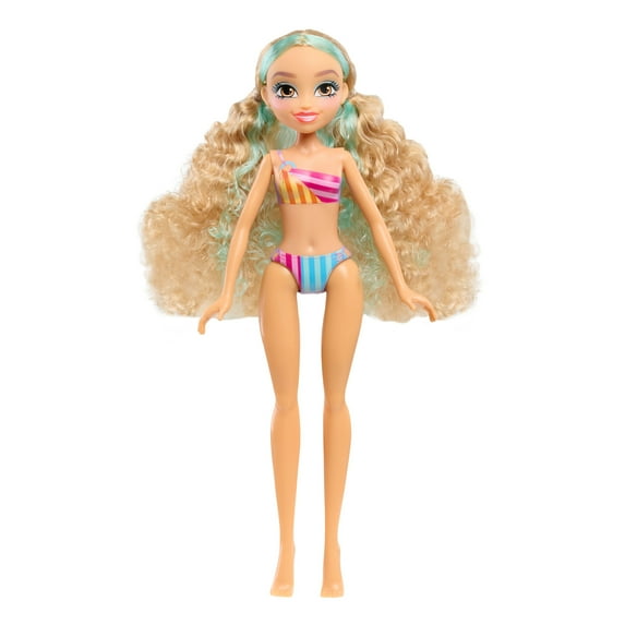 Hairmazing Swimsuit Doll - Striped Girl, Kids Toys for Ages 3 up