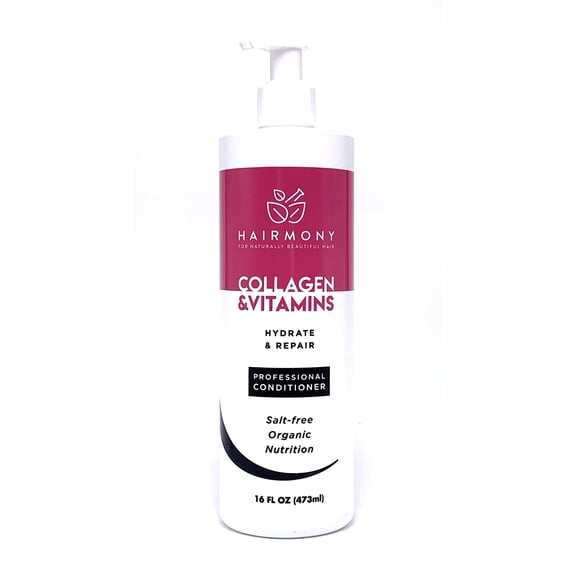 Hairmony Collagen Vitamins Professional Hydrate and Repair Hair Conditioner - Acondicionador Hidratante para el cabello (32 oz)