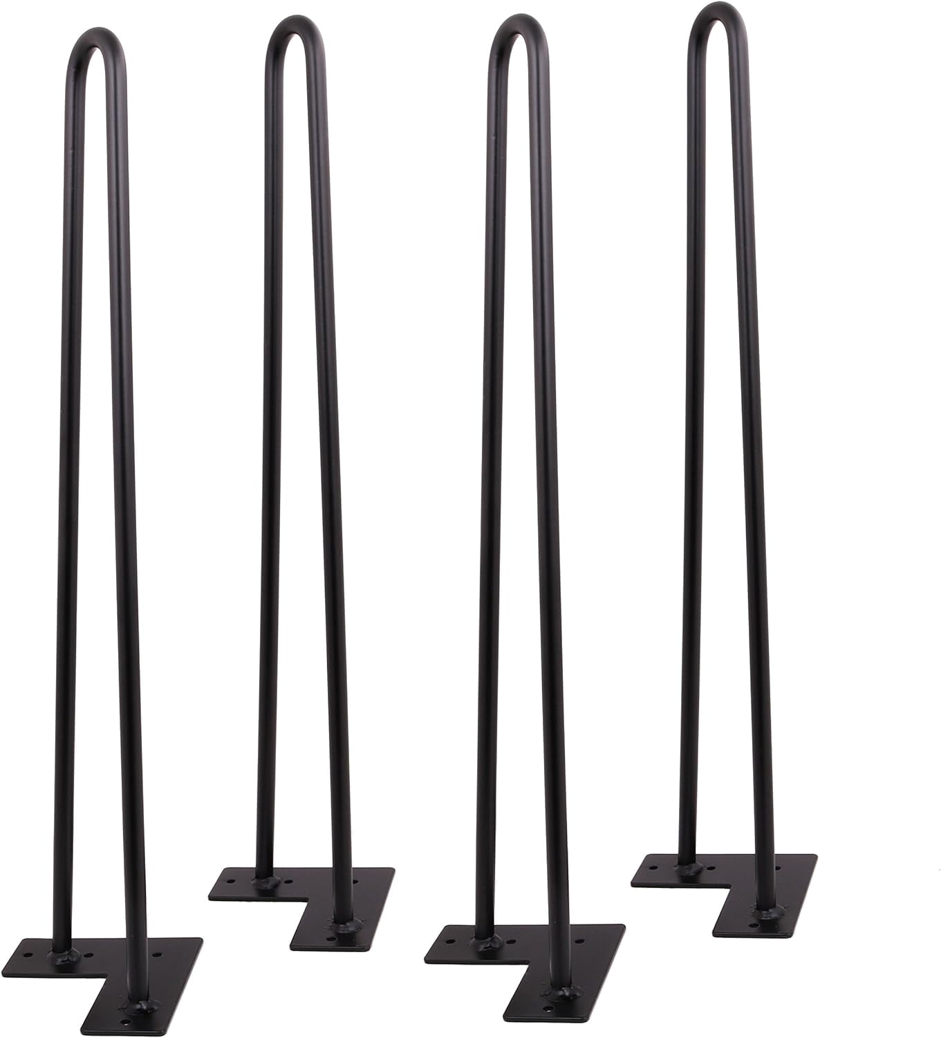 Hairpin Legs Matte Black Diy Industrial Strength Century Modern Table