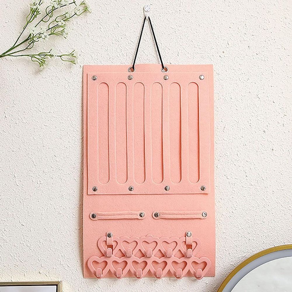 Hairpin Organizer Hair Accessory Storage Hanger Hook Rack Felt Shelf