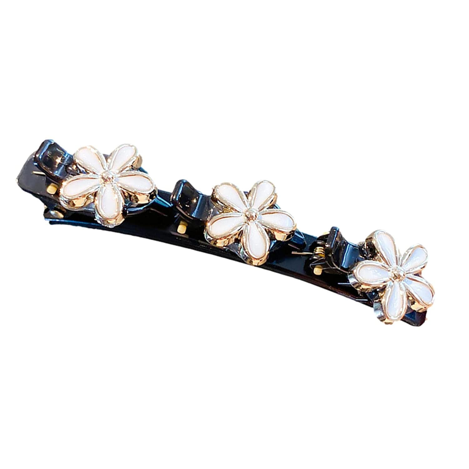 Hairpin Side Bangs Clip Ladies Girls Fixed Shape Clip Tooth-shaped Pearl Flower  Hair Hair Braided Accessories Clip Duckbill 