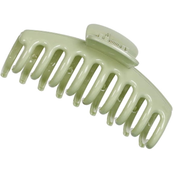 Hairpin Solid Color Claw Clip Large Barrette Crab Hair Claws Bath Clip Ponytail Clip for Women Girls Hair Accessories Gift (Color : Green-11cm, Size : 1PC)