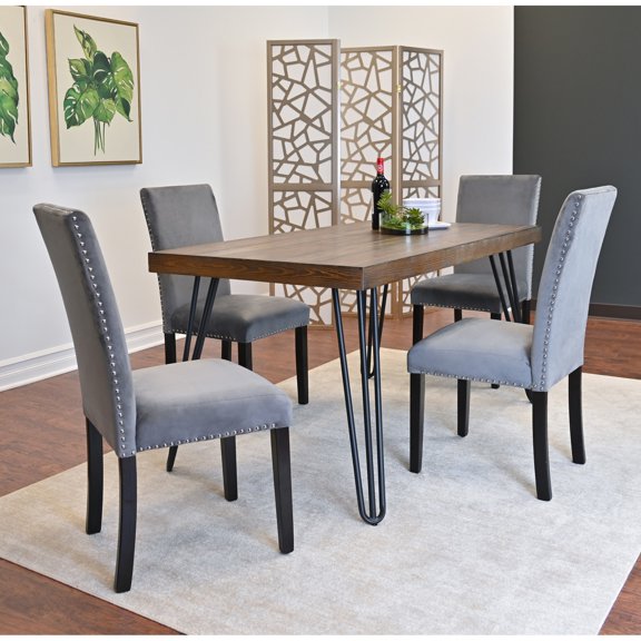 Hairpin Table Design - Velvet Upholstery - Family Celebrations - Comfortable and Attractive