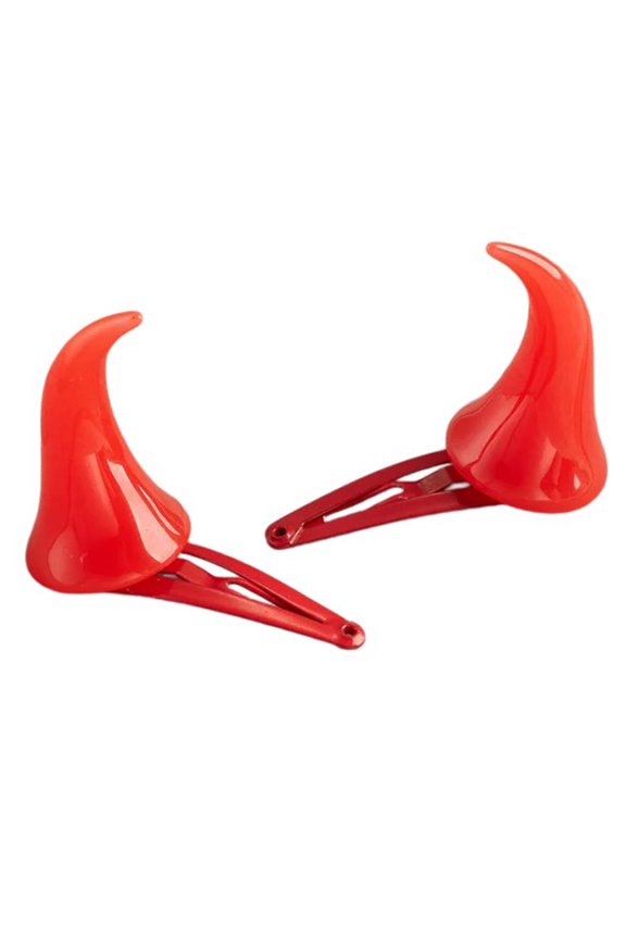 Hairpins Headwear Party Decorations Barrettes Cosplay Costumes Party Accessory Halloween Devil Horn Hairpin Hair Clip