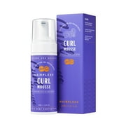 Hairplexx Curl Mousse | Curl-Defining Foam for Bouncy Waves & Curls | Moisture Lock, Frizz Control & Shine Boost with Castor Oil | UV & Heat Protection   5.07oz