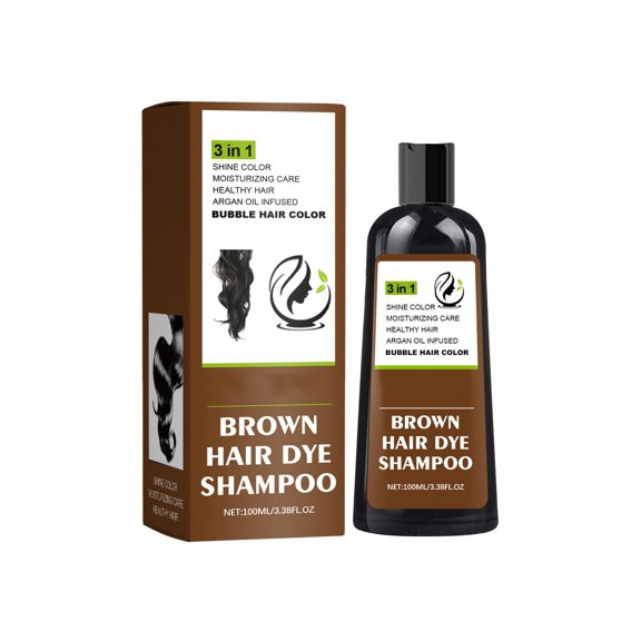 Hairs Dyes Shampoo Brown Hairs Dyes Shampoo 3 In 1 Natural Plant Dyes Hairs Shampoo Plant Hairs Dyes Cream For All Hair Types 100ml