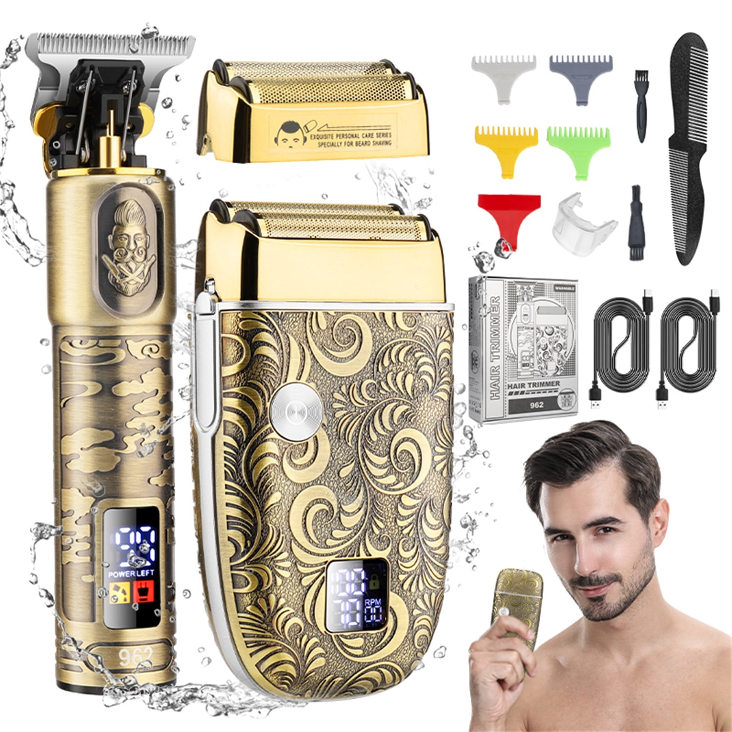 Hair and beard on sale trimmer set