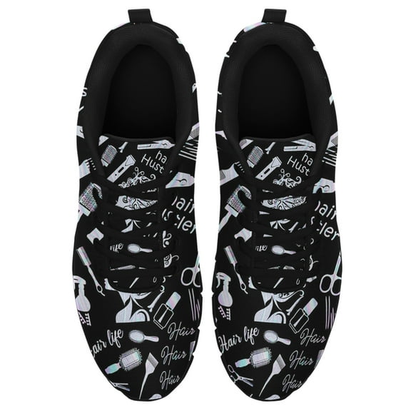 Hairstylist Hair Life Running Shoes Sneakers Mesh Black Size 3.5
