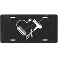thumbnail image 1 of Hairstylist Heart Hairdresser Car License Plate Aluminum Metal Durable Personalized Car License Plate 6 X 12 Inch, 1 of 9