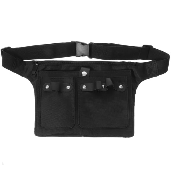 SEWCHICS Stylist Waist Bag Soft Durable Black Hairdresser Tools Organizer Pouch