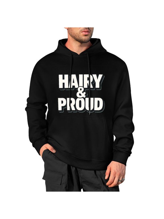 Hairy Chest Men's Pullover Hoodie Standard Fit Casual Cotton Hooded 3X-Large