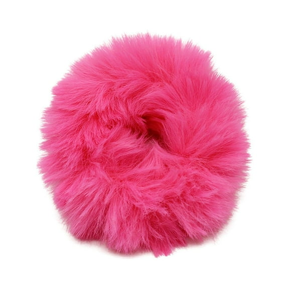 Hairy Curly Hair Band, Plush Colorful Candy Hair Elastic, Bun and Ponytail Holder, Soft Leather Hair Band for Women Girls, Cute Hair Accessories for Party, Christmas, Birthday Gift Makeup Organizers