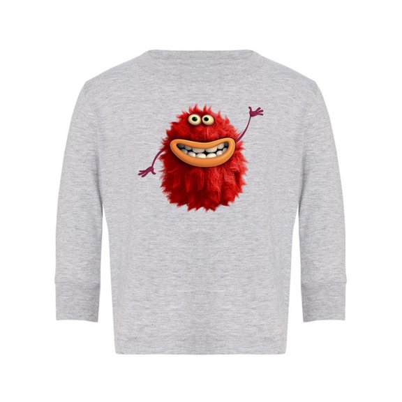 Hairy Monster Greeting Long Sleeve Toddler -Image by Shutterstock,  5 Toddler