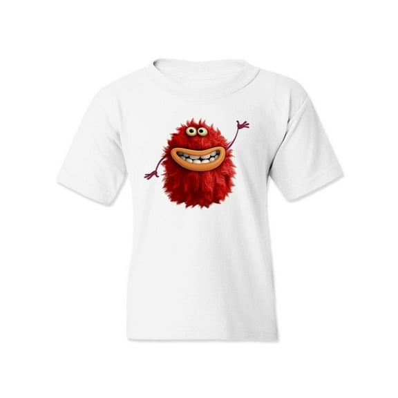 Hairy Monster Greeting T-Shirt Juniors -Image by Shutterstock,  Medium