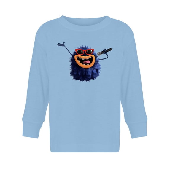 Hairy Monster Singing Long Sleeve Toddler -Image by Shutterstock, 3 Toddler