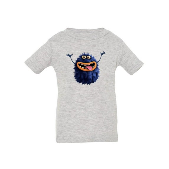 Hairy Monster Smiling T-Shirt Infant -Image by Shutterstock, 24 Months