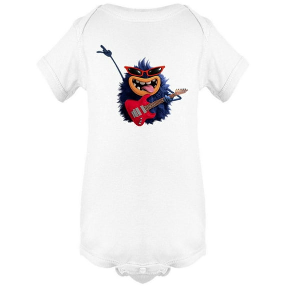 Hairy Monster With Guitar Bodysuit Infant -Image by Shutterstock, Newborn