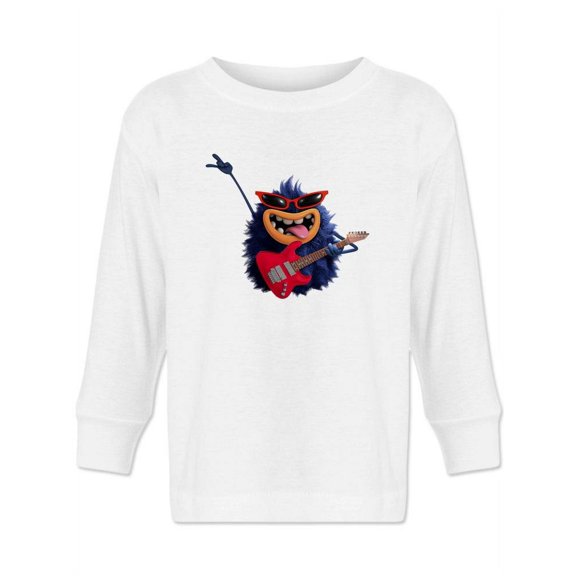 Hairy Monster With Guitar Long Sleeve Toddler -Image by Shutterstock,  5 Toddler
