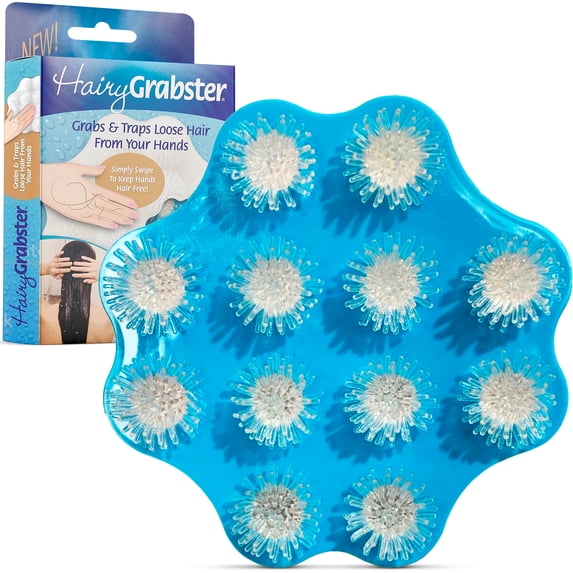 HairyGrabster 3-Piece Bath Accessories Set, Blue