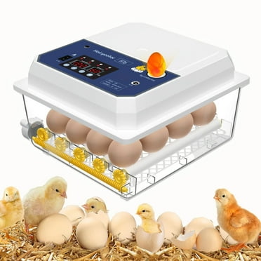 Hairycotar Incubators for Hatching Eggs, 16 Eggs Incubator with Automatic Egg Turning and Humidity Display, Temperature and Humidity Alarms, Egg Candler for Hatching Chicken Quail Ducks