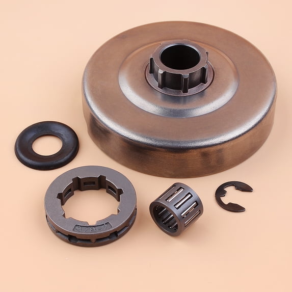 Haishine 3/8"7T Clutch Drum Rim Sprocket Needle Bearing Washer for Husqvarna 365 372 362 371 372XP Chainsaws W/Clip
