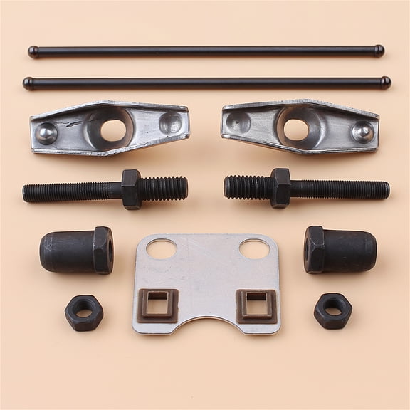 Haishine Valve Rocker Arm Stud Push Rod Guide Plate Set for Honda GX160 GX200 Chinese 168F 5.5HP 6.5HP Gas Engine Motor Generator