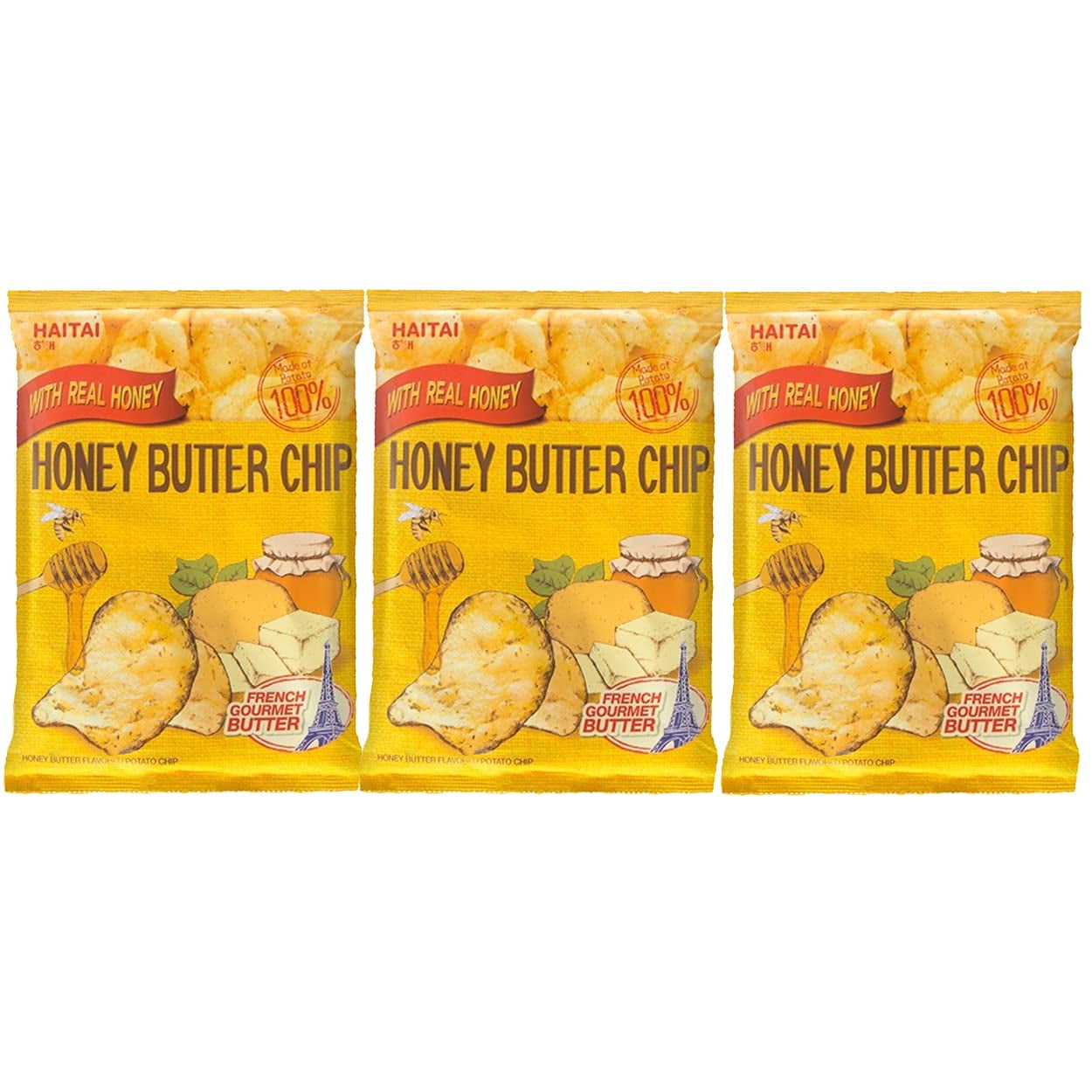 Haitai Honey Butter Chip BIG SIZE (120g X 3) / New Korea