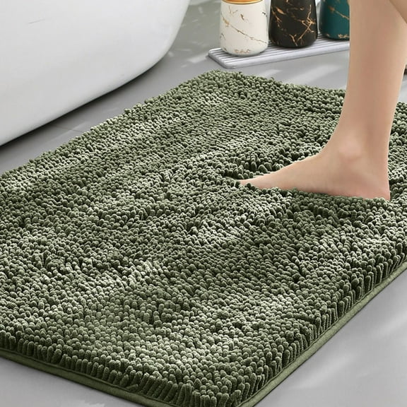 Haitang Grocery Chenille Bath Mat - Soft and Skin Friendly Fabric, Non Slip, Absorbent, Durable, Suitable for Bathrooms, Entrances, Bedrooms, and Toilets