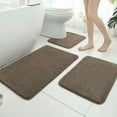 thumbnail image 1 of Haitang Grocery U-shaped+rectangular Floor Mat 2/3 Piece Set, Absorbent, Non Slip, Soft and Durable, Suitable for Multiple Scenarios, Including Bathroom Toilet Area and Shower Area, 1 of 8