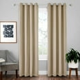 thumbnail image 1 of Haite Bedroom Blackout Window Curtain Grommet Room Darkening Curtain Thermal Insulated Window Treatments Plain Solid Color Window Drapes Beige W:52"xL:84", 1 of 3