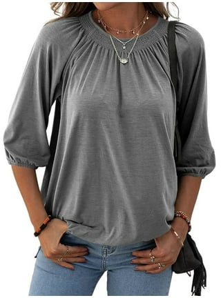 Elastic waistband tops discount