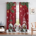 thumbnail image 1 of Haite Christmas Grommet Blackout Window Curtain Room Darkening Curtain Thermal Insulated Window Treatments Eyelet Ring Top Window Drapes Style H 52x72in-2PCS, 1 of 5