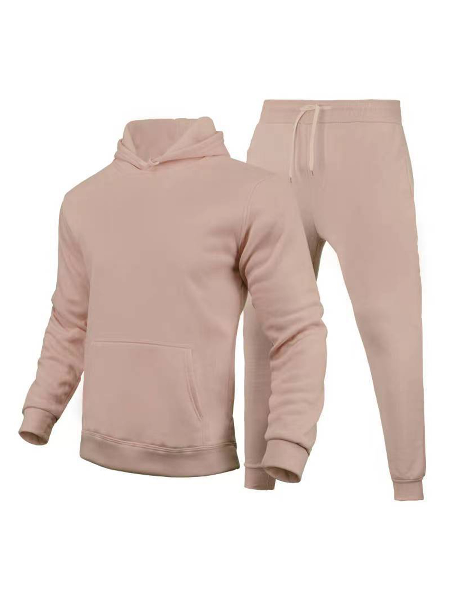 Survêtement Femme 2 Pièces - Haut à Capuche Et Pantalon Jogging - Tissu Polyester Doux - Pour Sport, Yoga, Loisirs - Couleur Unie