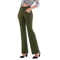 thumbnail image 1 of Sexy dance Women Dress Lounge Pants Business Elastic Waist Casual Stretch Work Trousers Slacks with 4 Pockets, 1 of 9