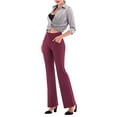 thumbnail image 1 of Sexy Dance Women Dress Lounge Pants Business Elastic Waist Casual Stretch Work Trousers Slacks with 4 Pockets, 1 of 8