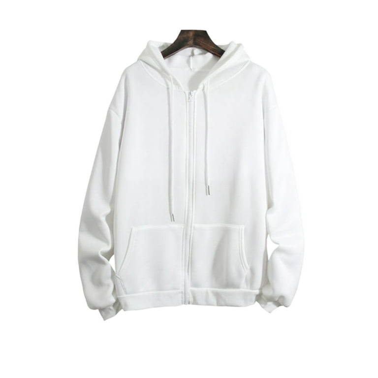 Blank Hoodies with Colored Drawstrings 