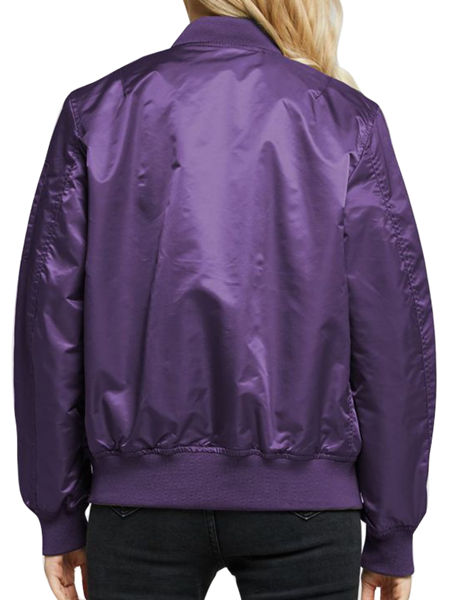 Purple flight jacket sale