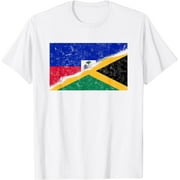 Haiti Ayiti Haitian Jamaica Jamaican Flag Day Mixed DNA T-Shirt